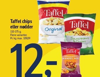 Føtex Taffel chips eller nødder tilbud