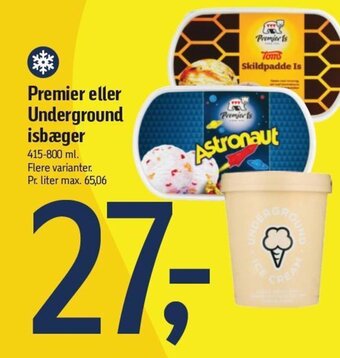 Føtex Premier eller Underground isbæger tilbud