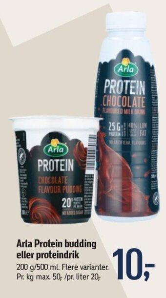 Føtex Arla Protein budding eller proteindrik tilbud