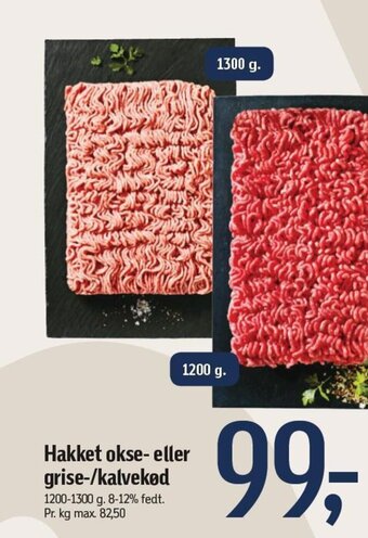 Føtex Hakket okse- eller grise-/kalvekød tilbud