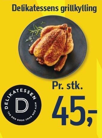 Føtex Delikatessens grillkylling tilbud