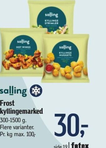 Føtex Frost kyllingemarked tilbud