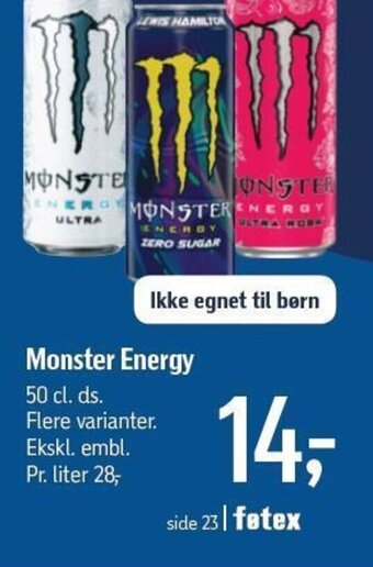 Føtex Monster Energy tilbud