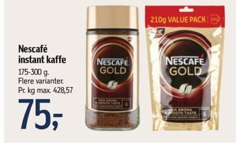 Føtex Nescafé instant kaffe tilbud