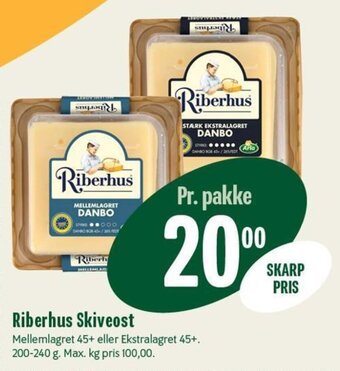 Min Købmand Riberhus Skiveost tilbud