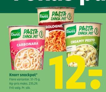 Snack pot instant retter