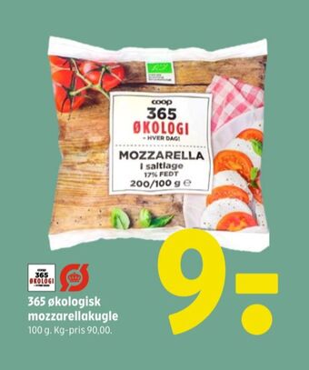 Coop 365 Coop 365 mozzarella 17% tilbud