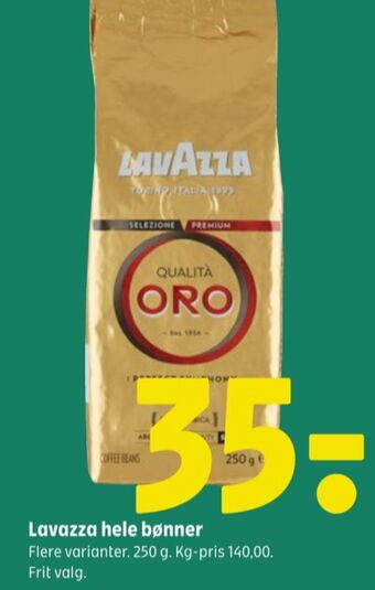 Coop 365 Qualita oro kaffebønner tilbud