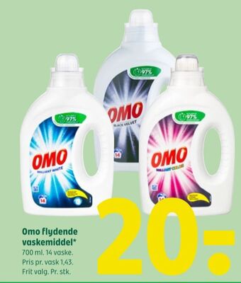 Coop 365 Omo vaskemiddel-flydende tilbud