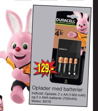 Harald Nyborg Duracell batterilader tilbud