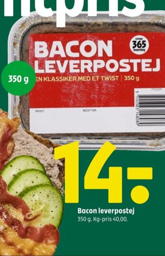 Coop 365 Coop 365 hverdag leverpostej bacon tilbud