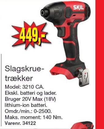 Harald Nyborg Skil slagskruemaskine tilbud