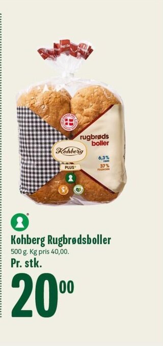 Min Købmand Kohberg Rugbrødsboller tilbud