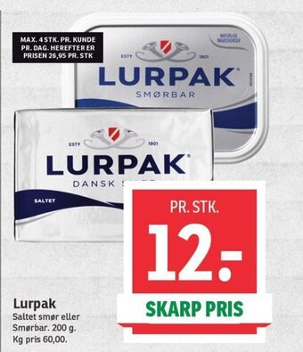 SPAR Lurpak tilbud