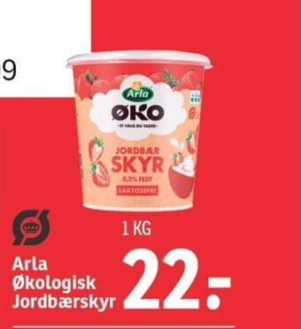 SPAR Arla Økologisk Jordbærskyr tilbud