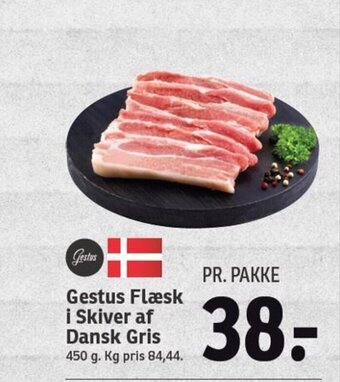 SPAR Gestus Flæsk i Skiver af Dansk Gris tilbud