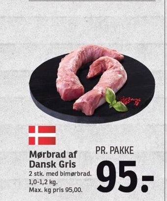 SPAR Mørbrad af Dansk Gris tilbud