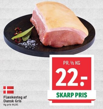 Flæskesteg af Dansk Gris