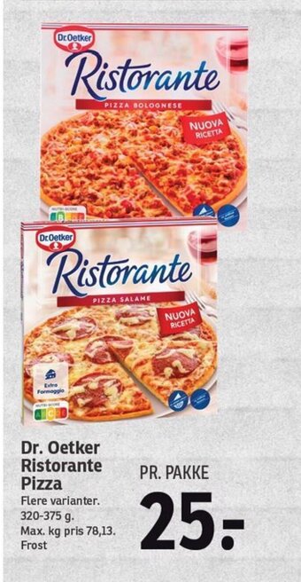 SPAR Dr. Oetker Ristorante Pizza tilbud