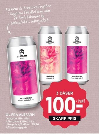 MENY ØL FRA ALEFARM tilbud