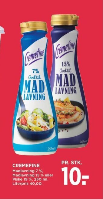 MENY CREMEFINE tilbud