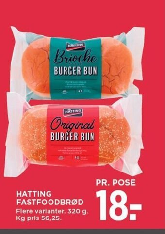 MENY HATTING FASTFOODBRØD tilbud