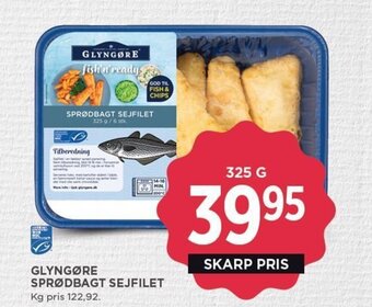 MENY GLYNGØRE SPRØDBAGT SEJFILET tilbud