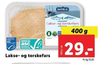 Lidl Lakse- og torskefars tilbud