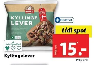 Lidl Kyllingelever tilbud