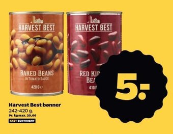 Netto Harvest Best bønner tilbud
