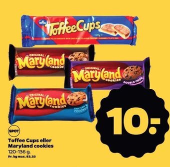 Toffee Cups eller Maryland cookies 120-136 g.