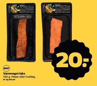 Netto Varmrøget laks 100 g tilbud