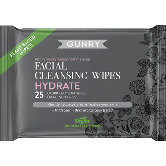 Gunry - ansigtsrens servietter hydrate 25stk