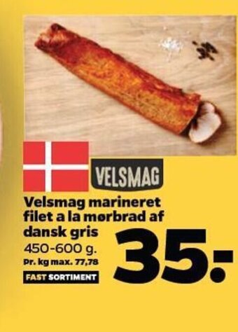 Netto Velsmag marineret filet a la morbrad af dansk gris tilbud