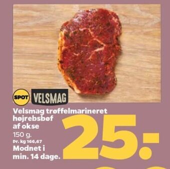 Netto Velsmag trøffelmarineret højrebsbof af okse tilbud