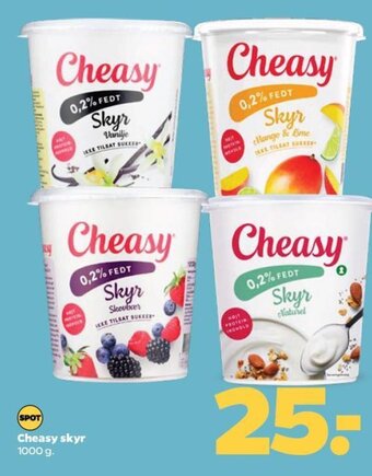 Netto Cheasy skyr 1000 g. tilbud