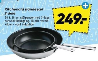 Bilka Kitchenaid pandesæt 2 dele tilbud
