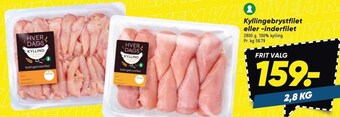 Bilka Kyllingebrystfilet eller -inderfilet tilbud