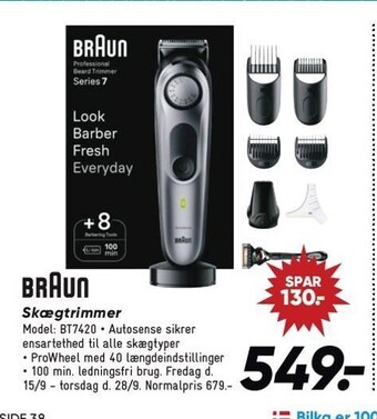 Bilka Braun skægtrimmer tilbud
