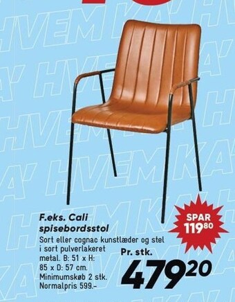 Bilka F.eks. cali spisebordsstol tilbud