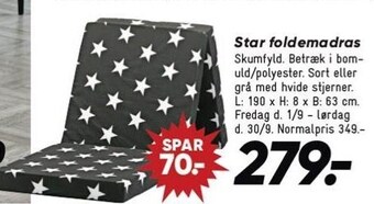 Bilka Star foldemadras tilbud