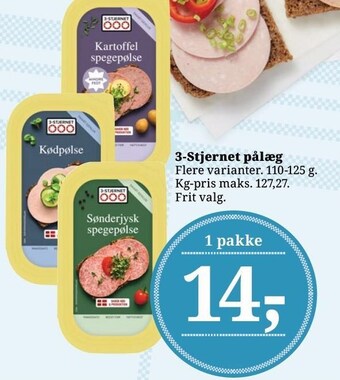 3-stjernet pålæg