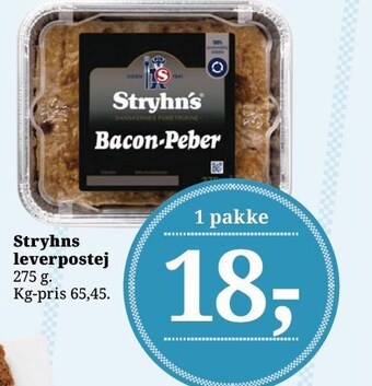 Dagli'Brugsen Stryhns leverpostej tilbud