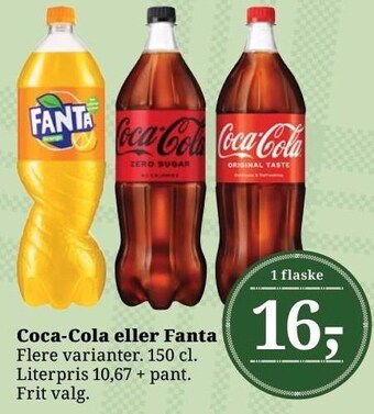 Dagli'Brugsen Coca-cola eller fanta tilbud