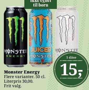 Dagli'Brugsen Monster energy tilbud