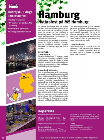 Riis Rejser Hamburg tilbud
