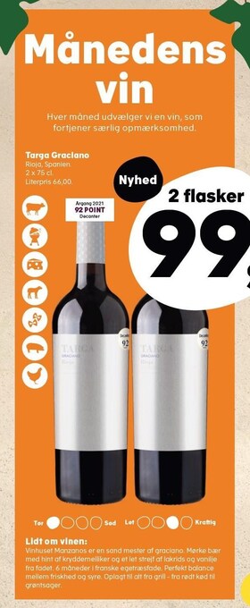 SuperBrugsen Targa graciano tilbud