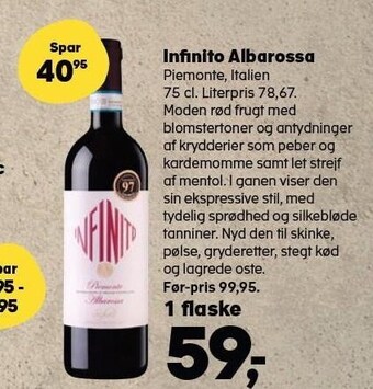 SuperBrugsen Infinito albarossa tilbud