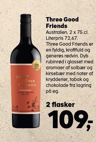 SuperBrugsen Three good friends tilbud