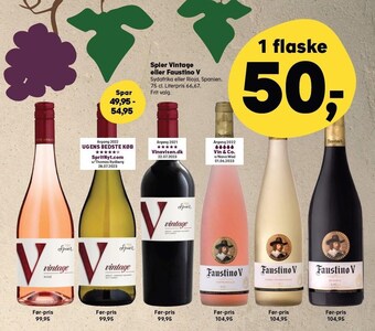 SuperBrugsen Spier vintage eller faustino v tilbud